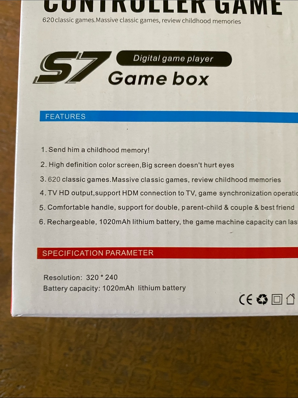 2- Dual-Color HandheldRetroGame- Red and Blue - Picture 4 of 4